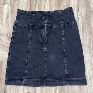 Free people denim skirt